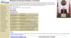 Desktop Screenshot of cityofdickson.com